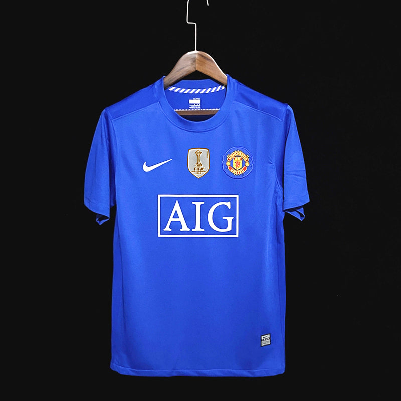 MAN UNITED AWAY RETRO BLUE 07/08